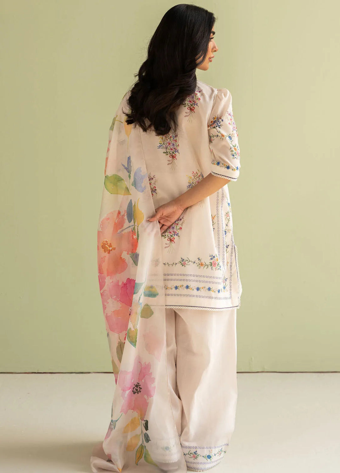 Coco by Zara Shahjahan Printed Lawn Suit Unstitched 3 Piece CZS25P D 3A-Ria - Summer Collection