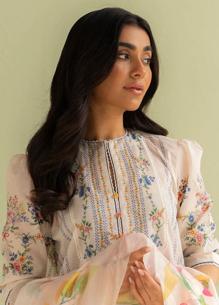 Coco by Zara Shahjahan Printed Lawn Suit Unstitched 3 Piece CZS25P D 3A-Ria - Summer Collection
