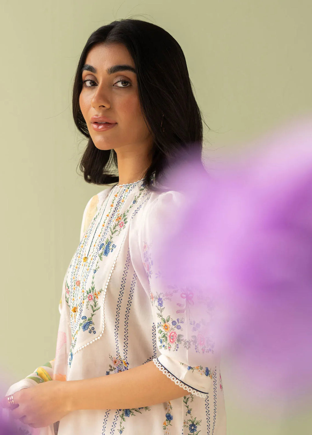 Coco by Zara Shahjahan Printed Lawn Suit Unstitched 3 Piece CZS25P D 3A-Ria - Summer Collection