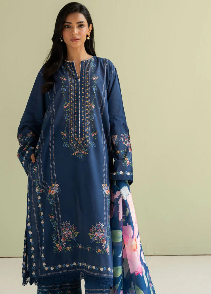 Coco by Zara Shahjahan Printed Lawn Suit Unstitched 3 Piece CZS25P D 3B-Ria - Summer Collection