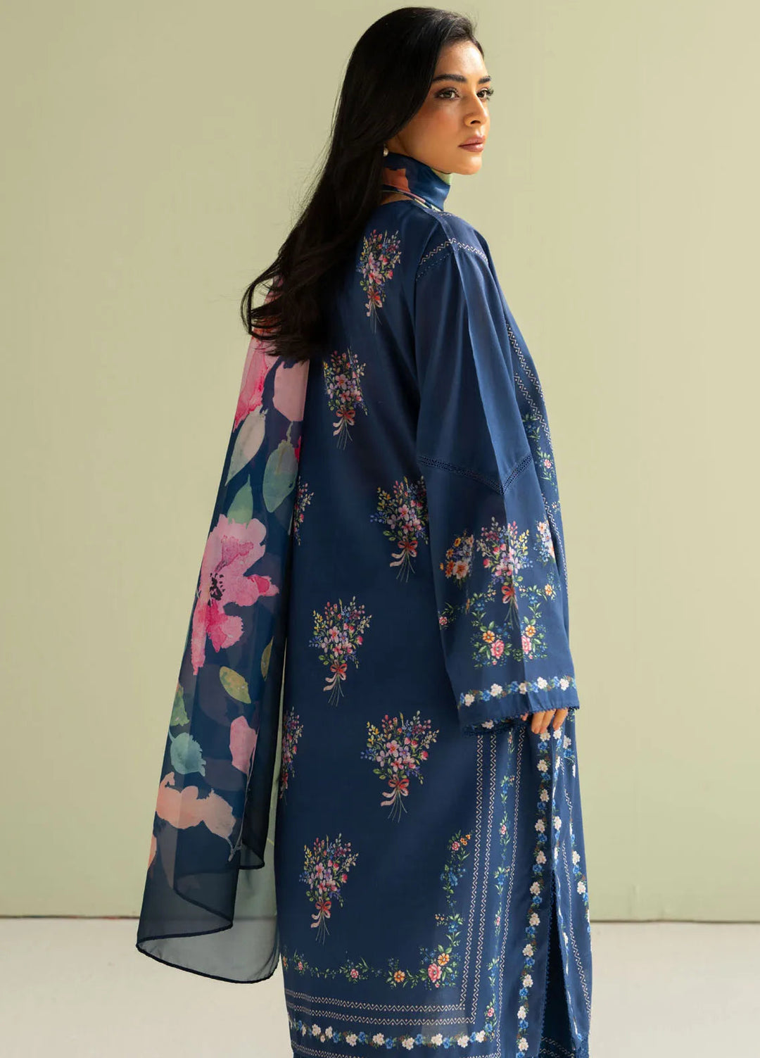 Coco by Zara Shahjahan Printed Lawn Suit Unstitched 3 Piece CZS25P D 3B-Ria - Summer Collection