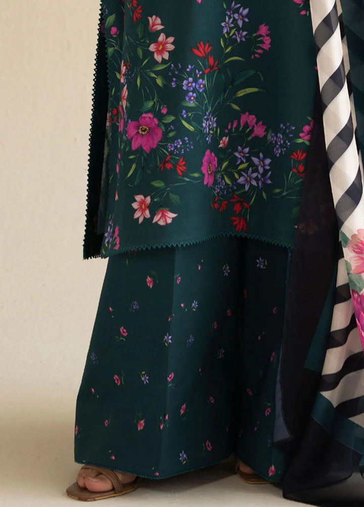 Coco by Zara Shahjahan Printed Lawn Suit Unstitched 3 Piece CZS25P D 4A-Reena - Summer Collection