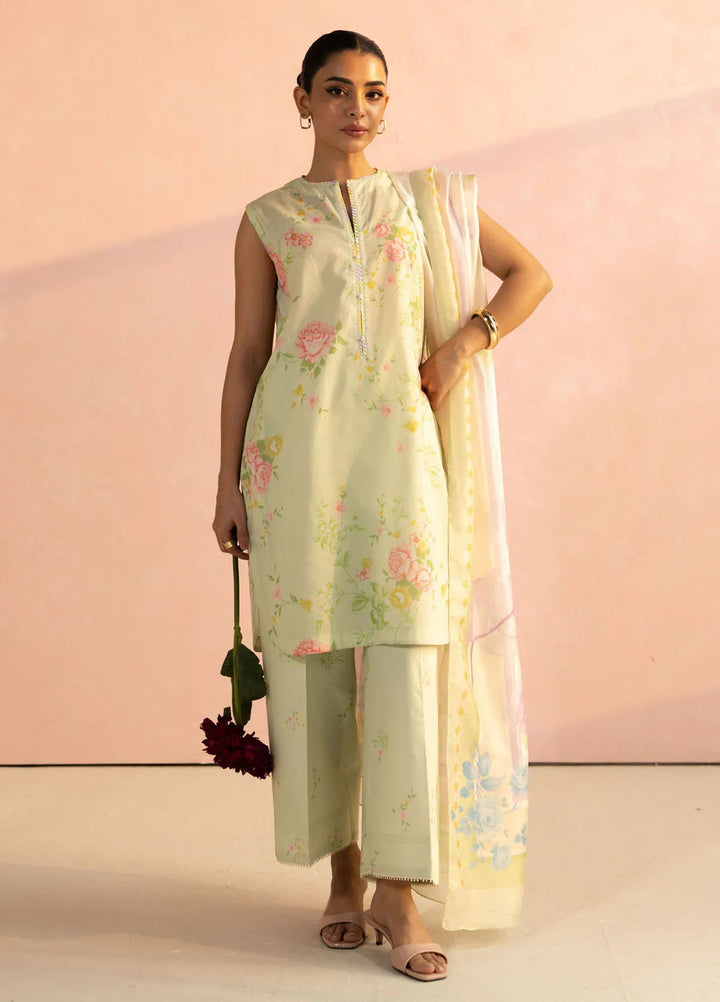 Coco by Zara Shahjahan Printed Lawn Suit Unstitched 3 Piece CZS25P D 5A-Mia - Summer Collection