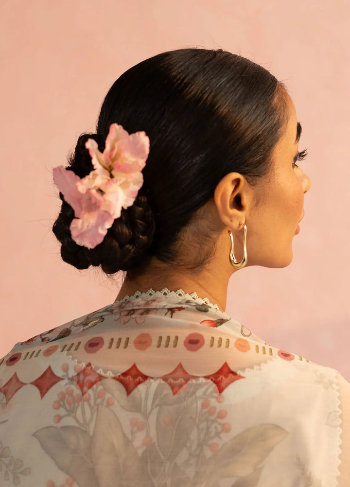 Coco by Zara Shahjahan Printed Lawn Suit Unstitched 3 Piece CZS25P D 7A-Zoe - Summer Collection