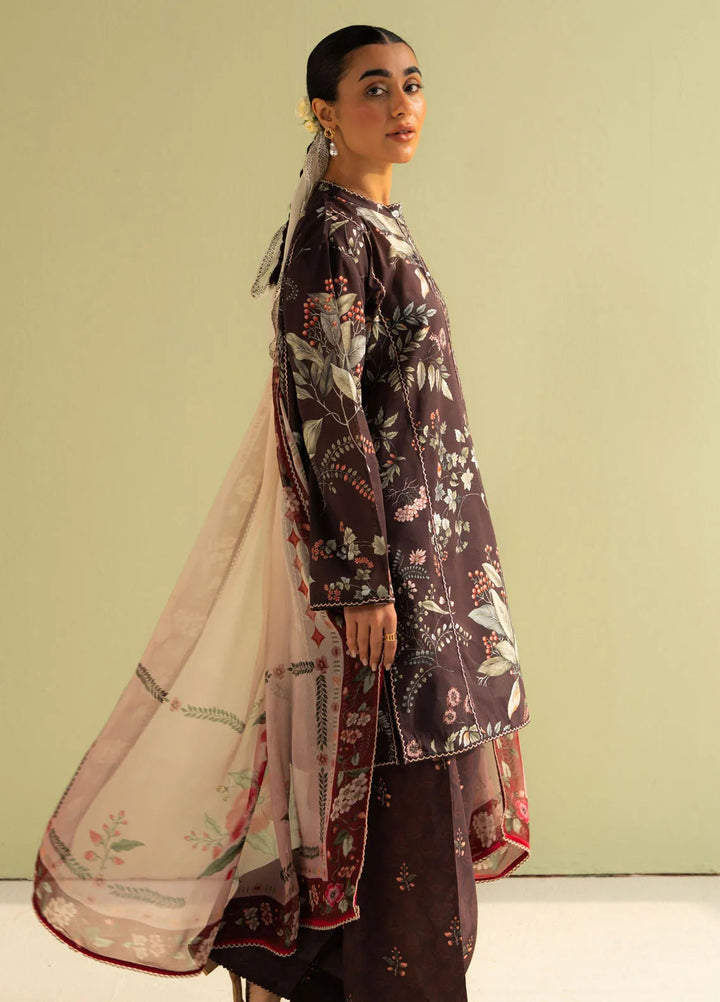 Coco by Zara Shahjahan Printed Lawn Suit Unstitched 3 Piece CZS25P D 7B-Zoe - Summer Collection