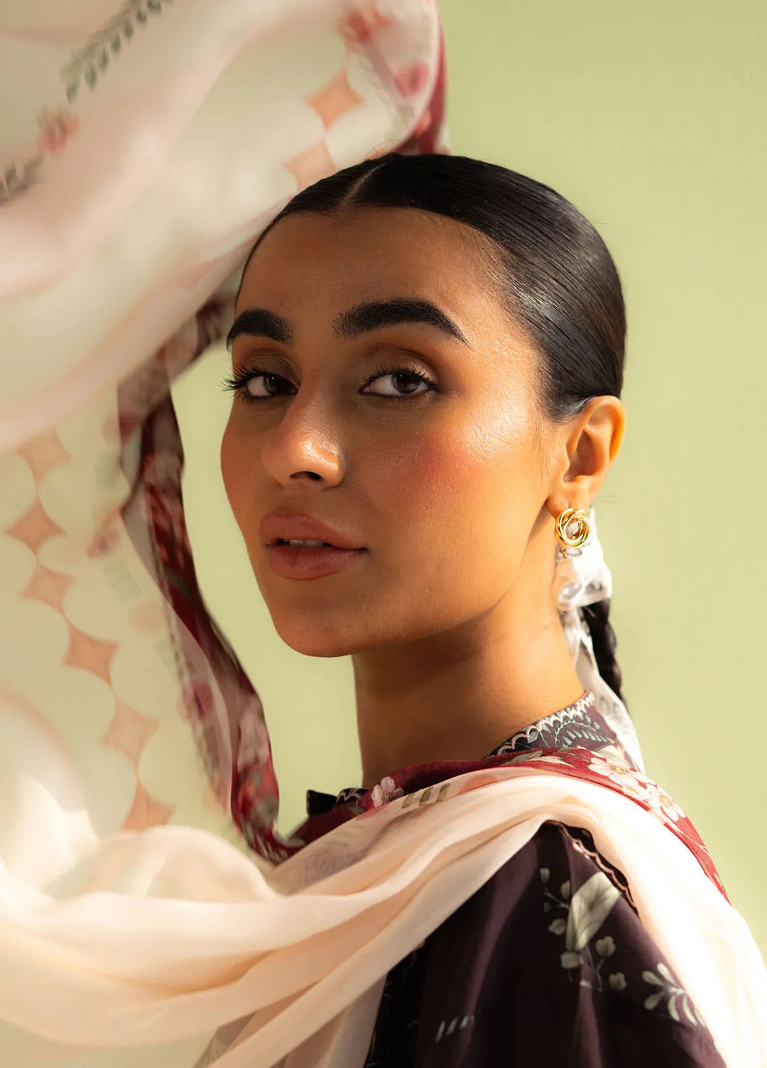 Coco by Zara Shahjahan Printed Lawn Suit Unstitched 3 Piece CZS25P D 7B-Zoe - Summer Collection