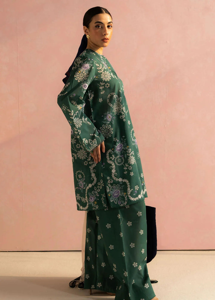 Coco by Zara Shahjahan Printed Lawn Suit Unstitched 3 Piece CZS25P D 8B- Nora - Summer Collection