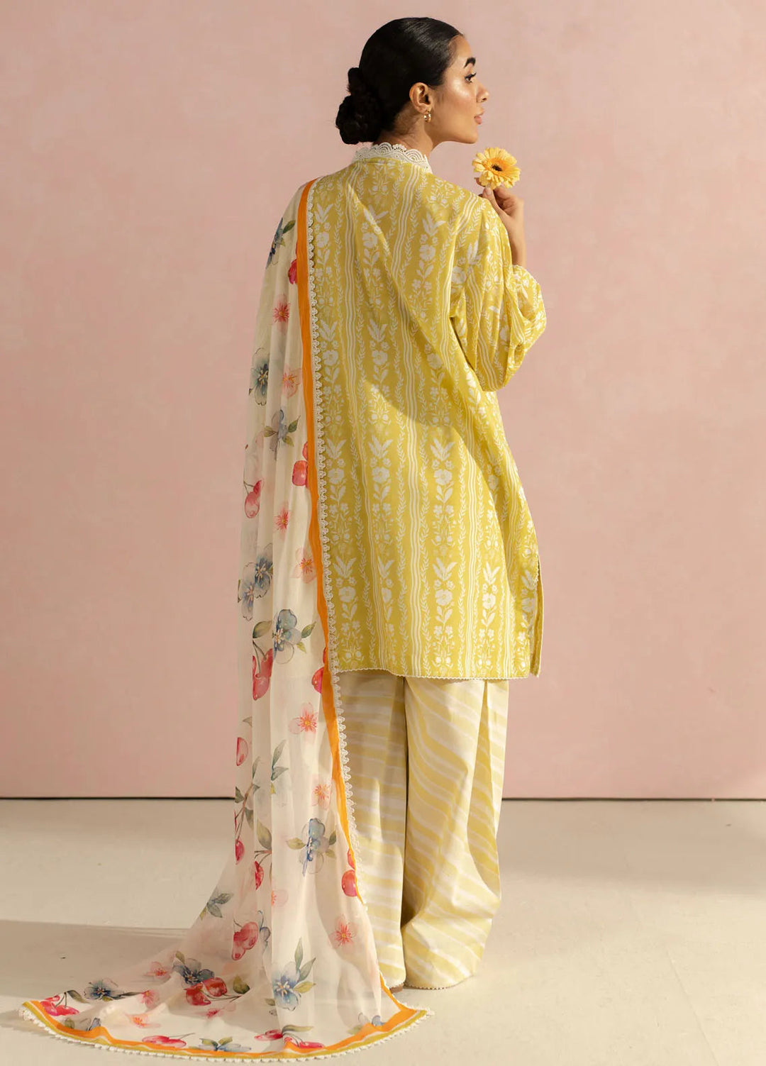 Coco by Zara Shahjahan Printed Lawn Suit Unstitched 3 Piece CZS25P D 9A-Ruby - Summer Collection