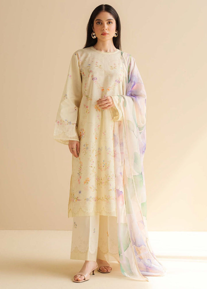 Coco by Zara Shahjahan Printed Lawn Suits Unstitched 3 Piece CZS25PDT Aria 3 B - Summer Collection