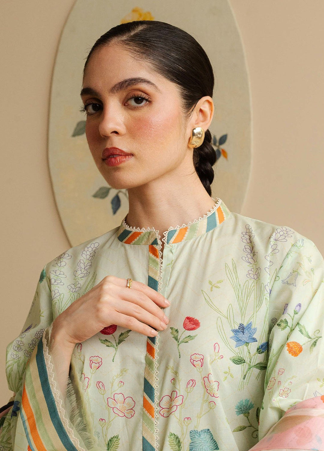 Coco by Zara Shahjahan Printed Lawn Suits Unstitched 3 Piece CZS25PDT Kaia 9 A - Summer Collection
