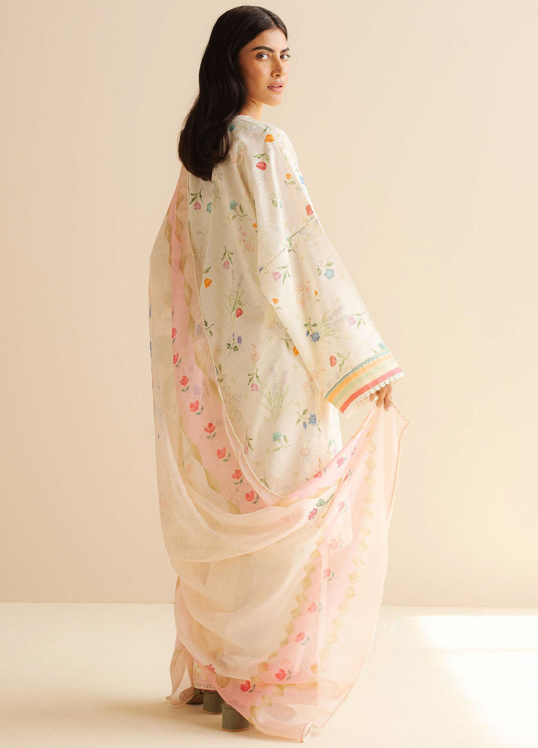 Coco by Zara Shahjahan Printed Lawn Suits Unstitched 3 Piece CZS25PDT Kaia 9 B - Summer Collection
