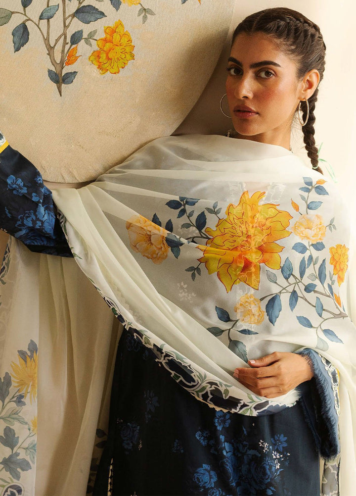 Coco by Zara Shahjahan Printed Lawn Suits Unstitched 3 Piece CZS25PDT Leya 1 B - Summer Collection