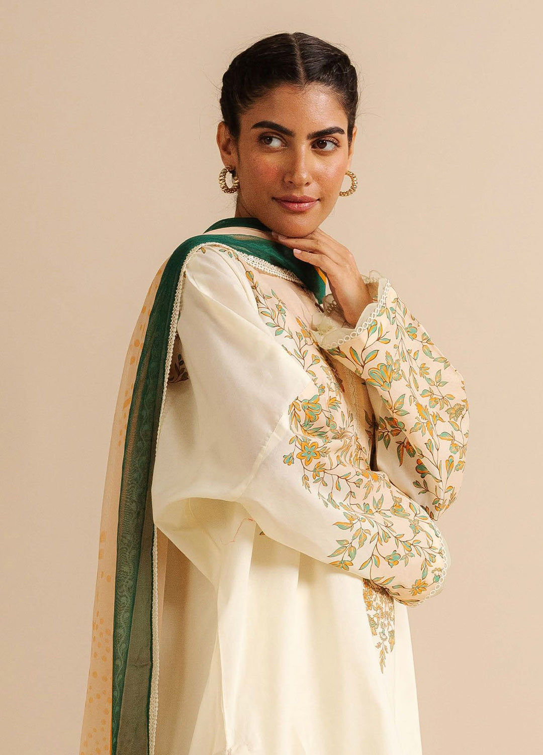 Coco by Zara Shahjahan Printed Lawn Suits Unstitched 3 Piece CZS25PDT Nisa 4 A - Summer Collection