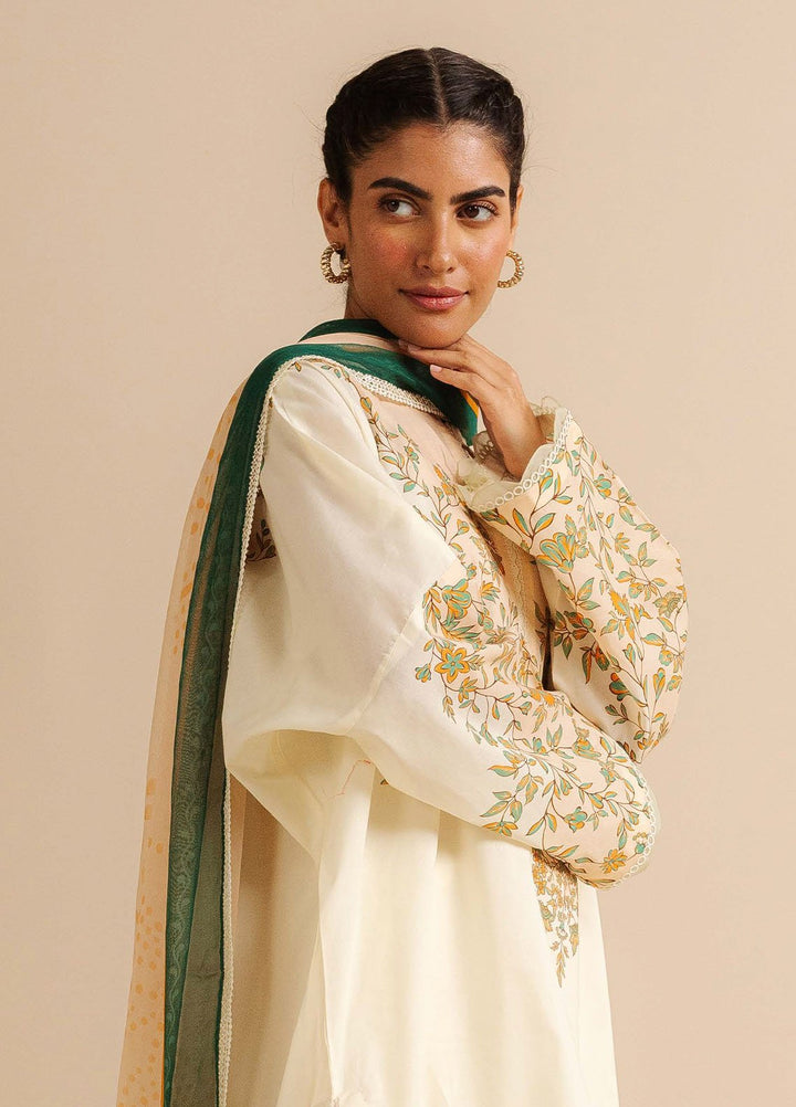 Coco by Zara Shahjahan Printed Lawn Suits Unstitched 3 Piece CZS25PDT Nisa 4 A - Summer Collection