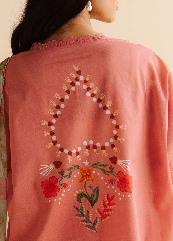 Coco by Zara Shahjahan Printed Lawn Suits Unstitched 3 Piece CZS25PDT Nyra 5 B - Summer Collection