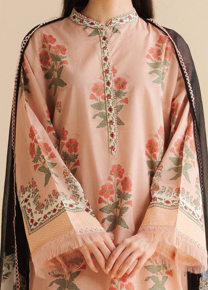 Coco by Zara Shahjahan Printed Lawn Suits Unstitched 3 Piece CZS25PDT Raya 2 A - Summer Collection