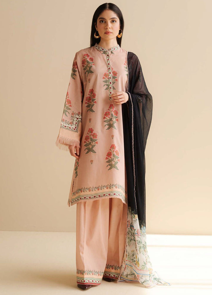 Coco by Zara Shahjahan Printed Lawn Suits Unstitched 3 Piece CZS25PDT Raya 2 A - Summer Collection