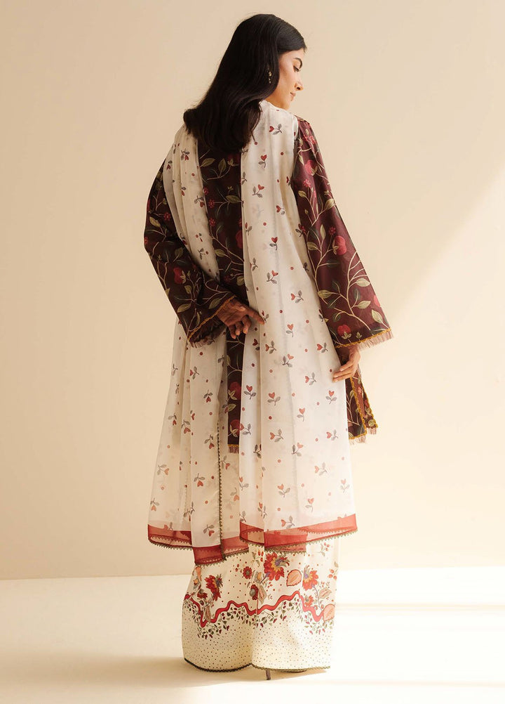 Coco by Zara Shahjahan Printed Lawn Suits Unstitched 3 Piece CZS25PDT Rey 7 A - Summer Collection