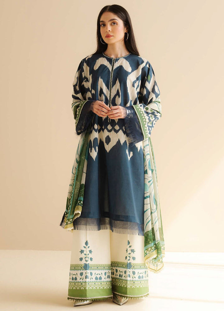 Coco by Zara Shahjahan Printed Lawn Suits Unstitched 3 Piece CZS25PDT Sila 6 B - Summer Collection
