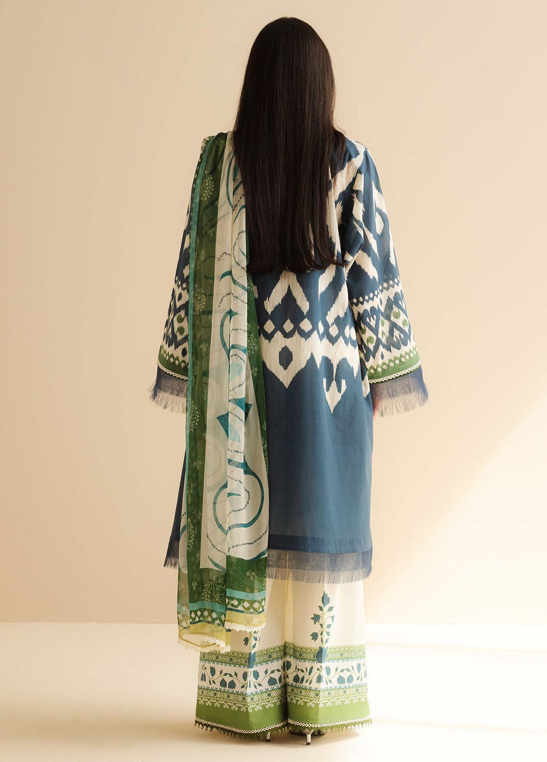 Coco by Zara Shahjahan Printed Lawn Suits Unstitched 3 Piece CZS25PDT Sila 6 B - Summer Collection