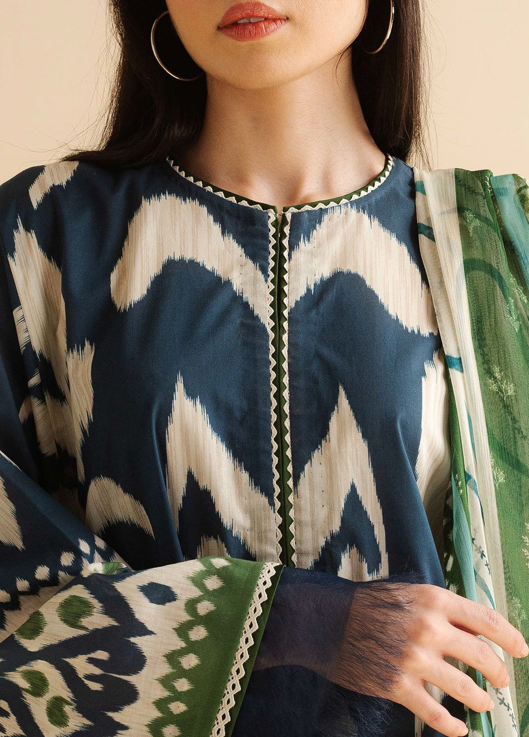 Coco by Zara Shahjahan Printed Lawn Suits Unstitched 3 Piece CZS25PDT Sila 6 B - Summer Collection