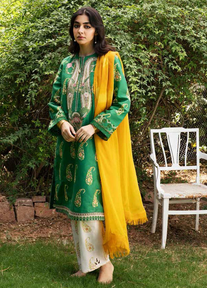 Coco by Zara Shahjahan Embroidered Lawn Suits Unstitched 3 Piece CZS22-S2 10A - Summer Collection