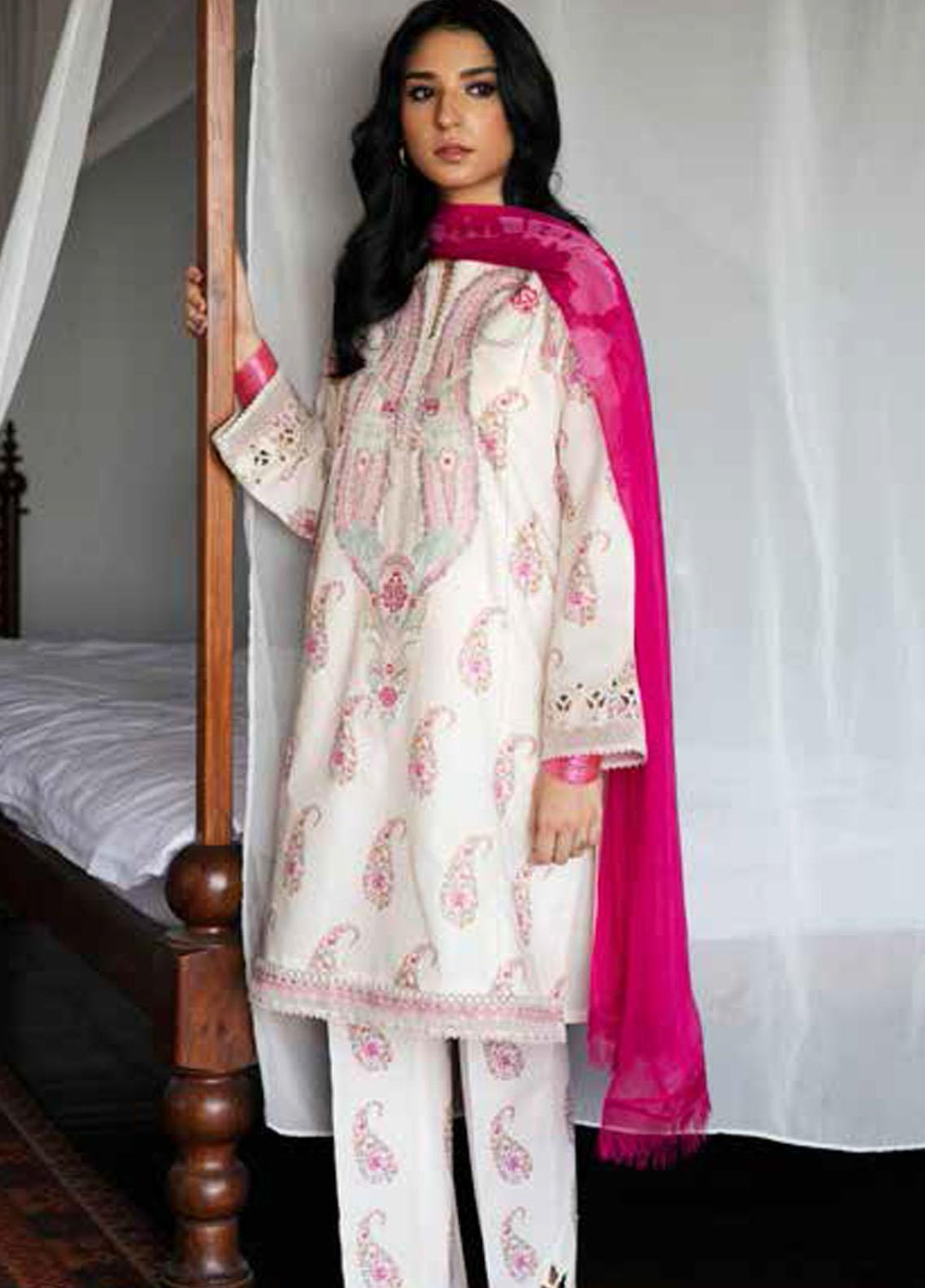Coco by Zara Shahjahan Embroidered Lawn Suits Unstitched 3 Piece CZS22-S2 10B - Summer Collection