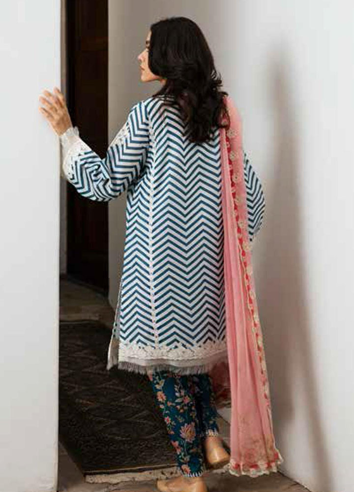 Coco by Zara Shahjahan Embroidered Lawn Suits Unstitched 3 Piece CZS22-S2 1A - Summer Collection