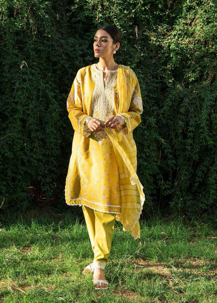 Coco by Zara Shahjahan Embroidered Lawn Suits Unstitched 3 Piece CZS22-S2 3A - Summer Collection