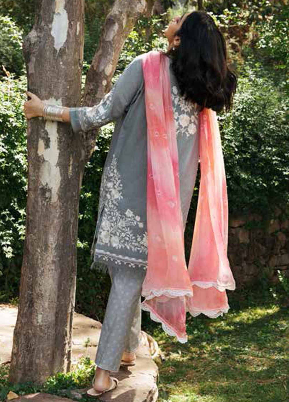 Coco by Zara Shahjahan Embroidered Lawn Suits Unstitched 3 Piece CZS22-S2 4A - Summer Collection