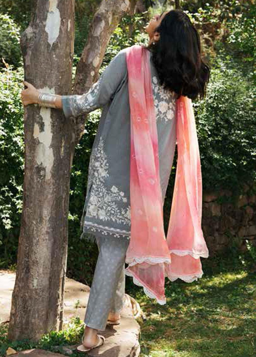 Coco by Zara Shahjahan Embroidered Lawn Suits Unstitched 3 Piece CZS22-S2 4A - Summer Collection