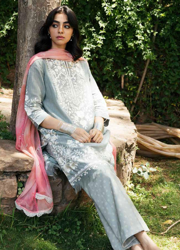 Coco by Zara Shahjahan Embroidered Lawn Suits Unstitched 3 Piece CZS22-S2 4A - Summer Collection