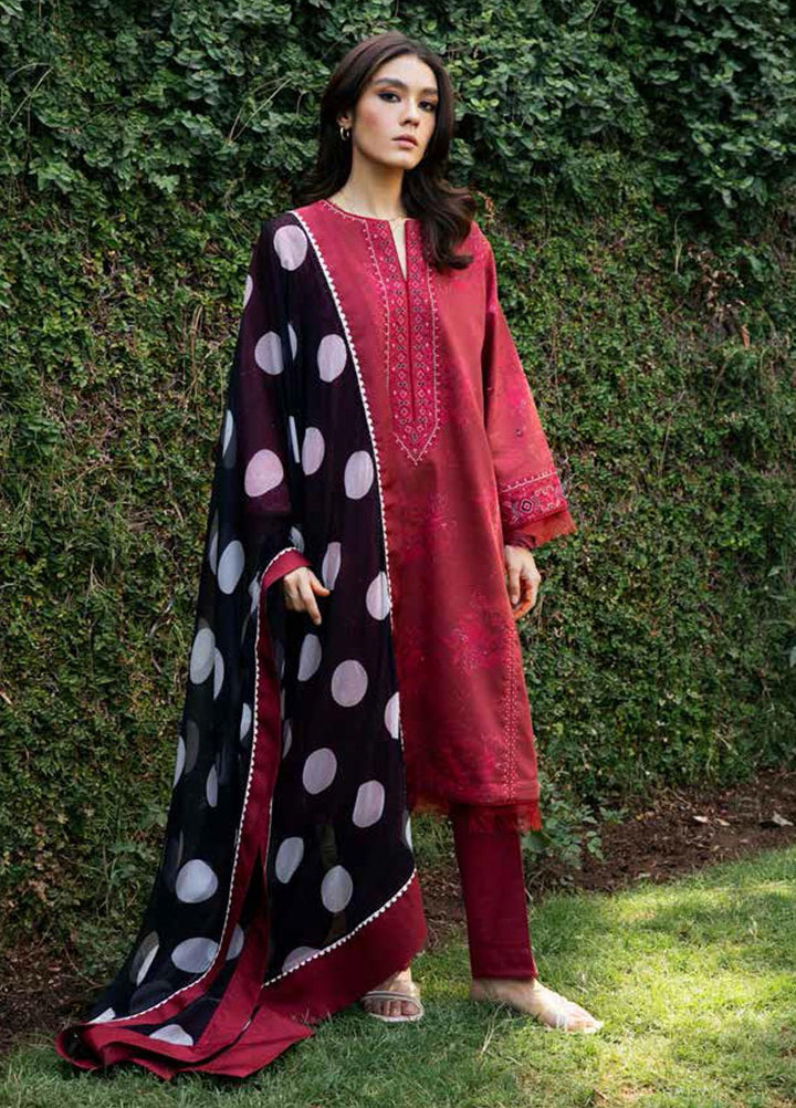 Coco by Zara Shahjahan Embroidered Lawn Suits Unstitched 3 Piece CZS22-S2 6A - Summer Collection