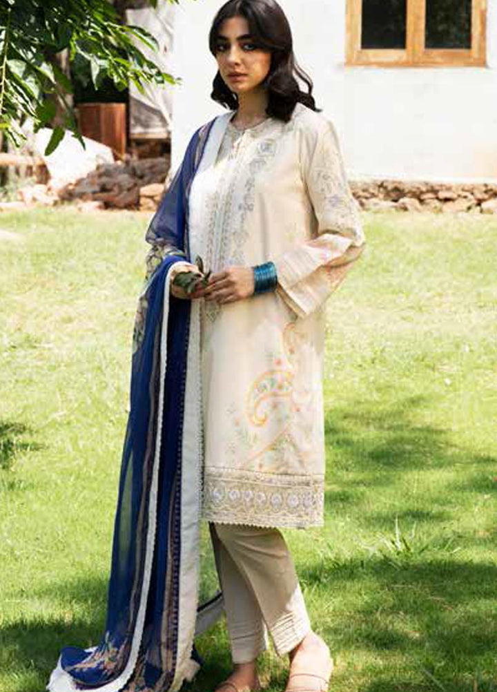 Coco by Zara Shahjahan Embroidered Lawn Suits Unstitched 3 Piece CZS22-S2 7A - Summer Collection