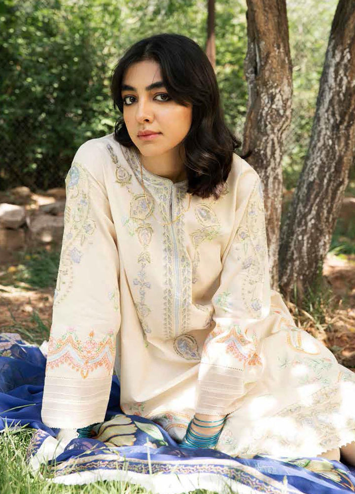Coco by Zara Shahjahan Embroidered Lawn Suits Unstitched 3 Piece CZS22-S2 7A - Summer Collection