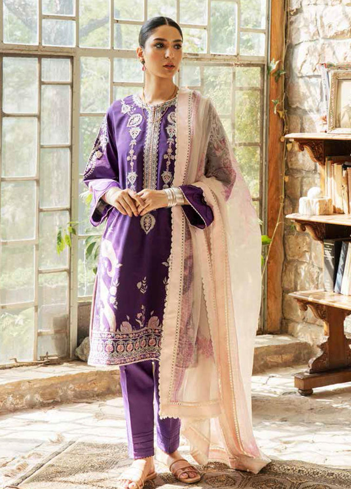 Coco by Zara Shahjahan Embroidered Lawn Suits Unstitched 3 Piece CZS22-S2 7B - Summer Collection