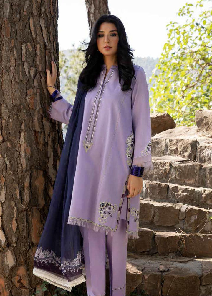 Coco by Zara Shahjahan Embroidered Lawn Suits Unstitched 3 Piece CZS22-S2 8B - Summer Collection
