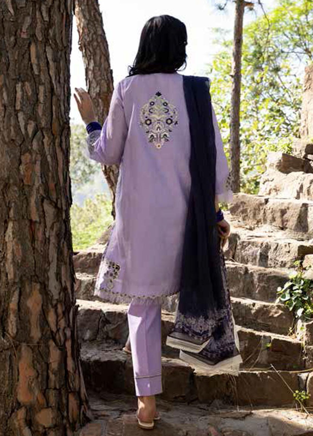 Coco by Zara Shahjahan Embroidered Lawn Suits Unstitched 3 Piece CZS22-S2 8B - Summer Collection