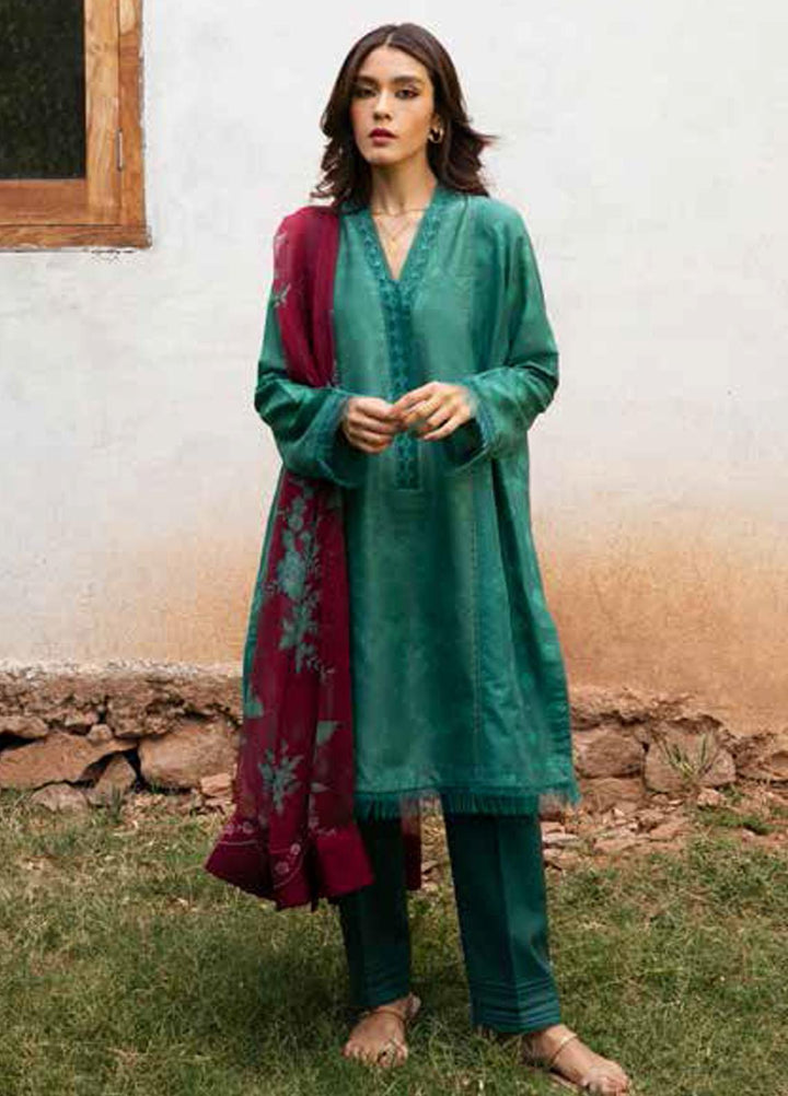 Coco by Zara Shahjahan Embroidered Lawn Suits Unstitched 3 Piece CZS22-S2 9B - Summer Collection