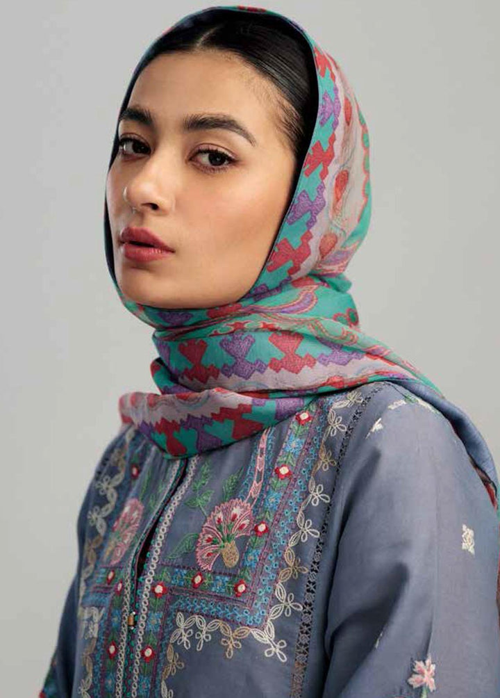 Coco by Zara Shahjahan Embroidered Lawn Suits Unstitched 3 Piece CZS23S 10A - Summer Collection