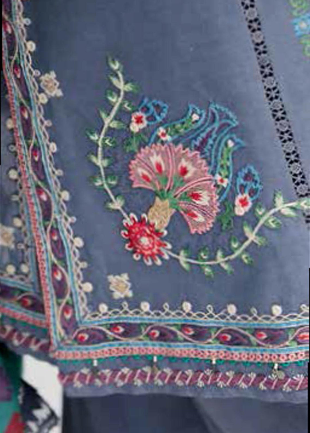 Coco by Zara Shahjahan Embroidered Lawn Suits Unstitched 3 Piece CZS23S 10A - Summer Collection