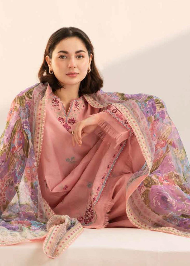 Coco by Zara Shahjahan Embroidered Lawn Suits Unstitched 3 Piece CZS23S 2A - Summer Collection