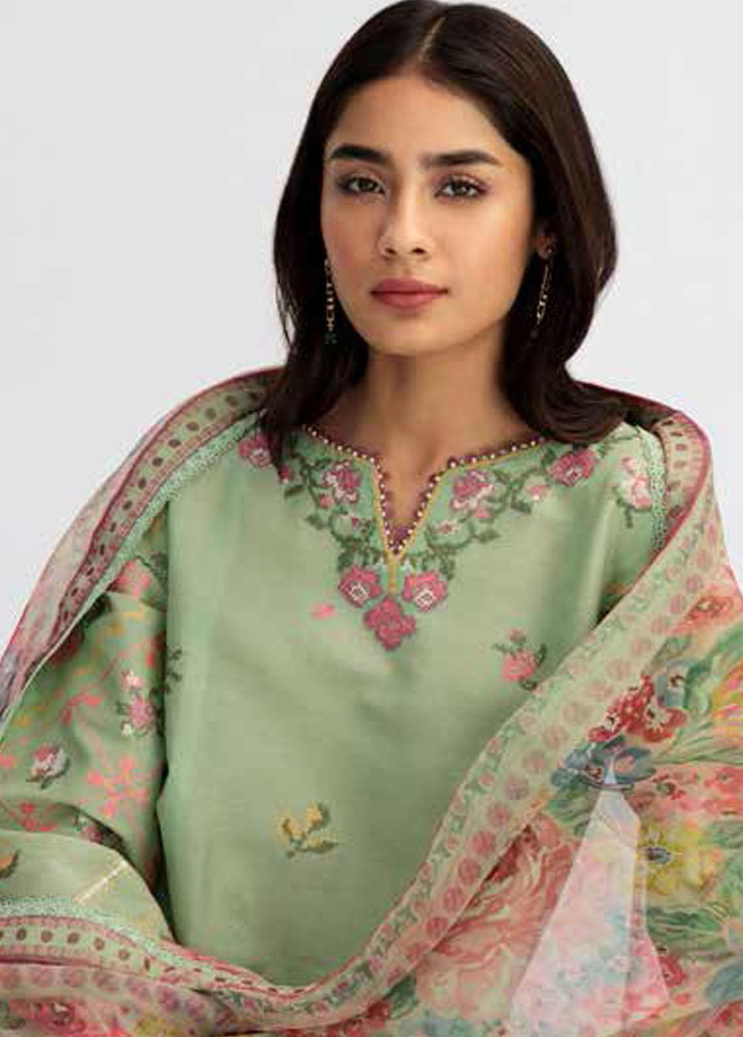 Coco by Zara Shahjahan Embroidered Lawn Suits Unstitched 3 Piece CZS23S 2B - Summer Collection