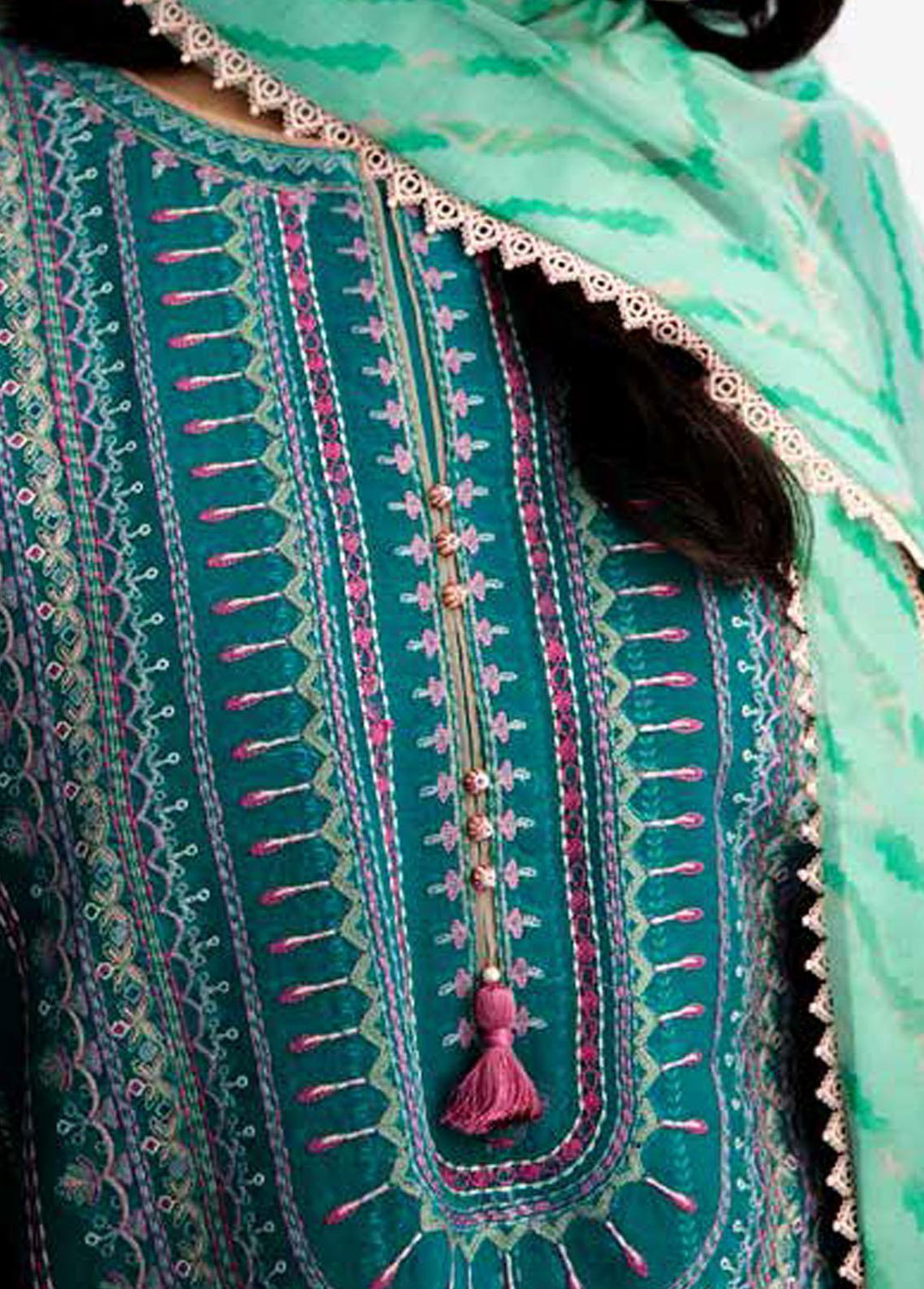 Coco by Zara Shahjahan Embroidered Lawn Suits Unstitched 3 Piece CZS23S 4A - Summer Collection