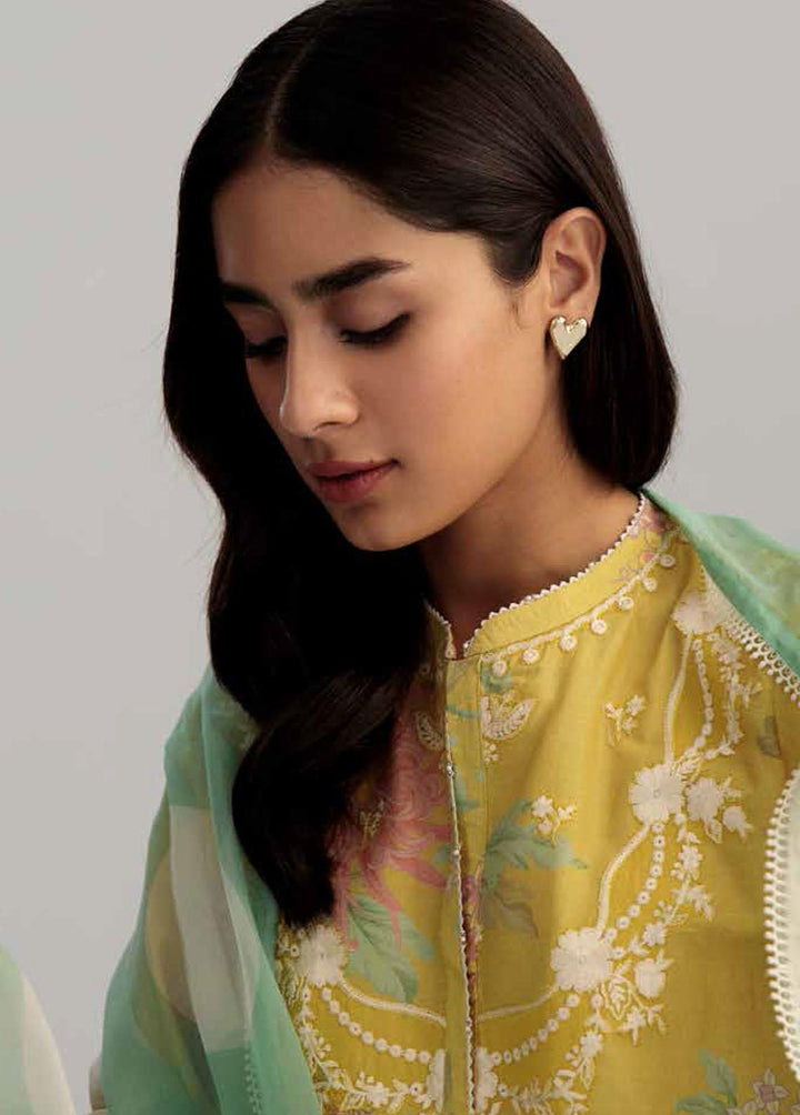 Coco by Zara Shahjahan Embroidered Lawn Suits Unstitched 3 Piece CZS23S 5A - Summer Collection