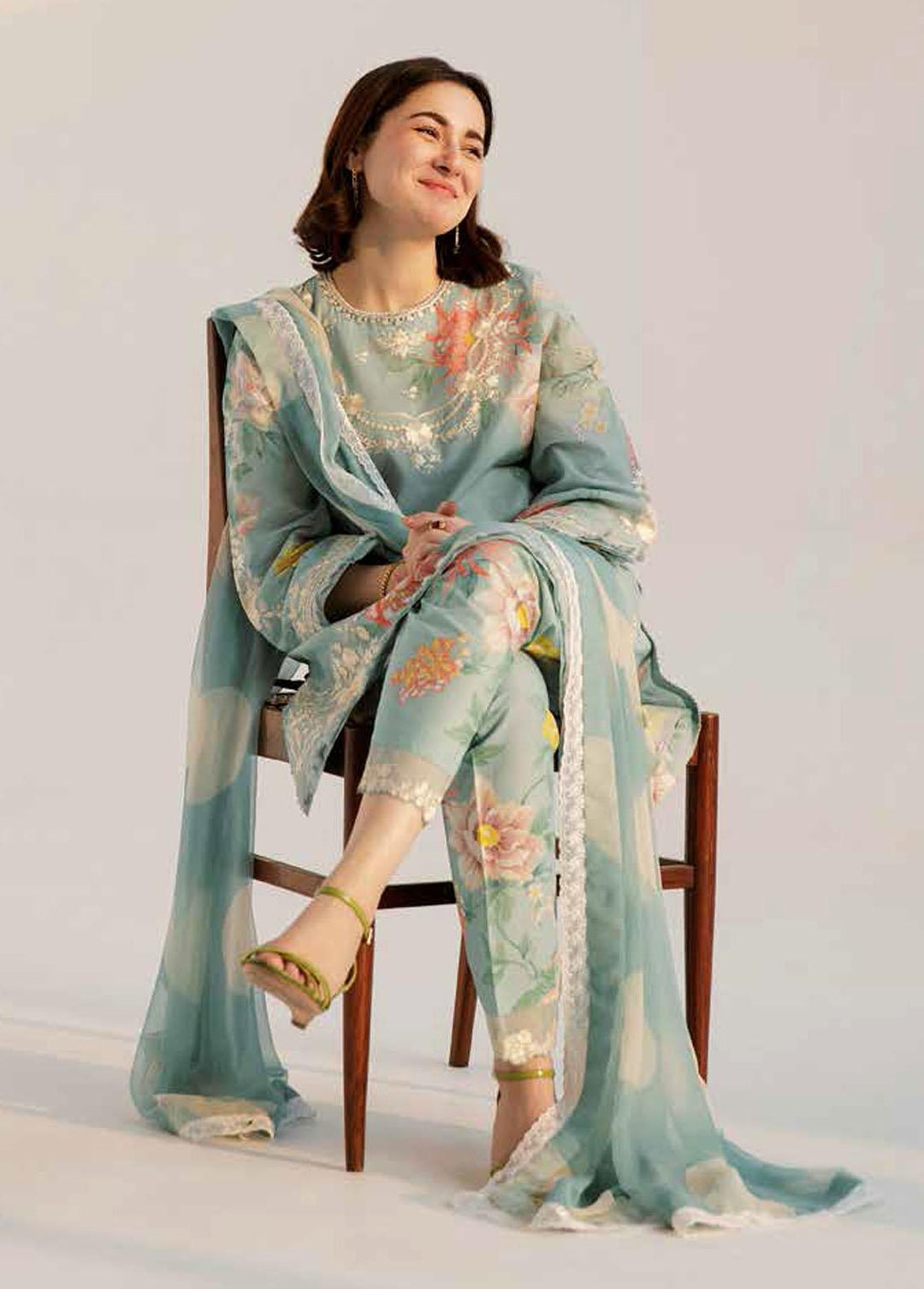 Coco by Zara Shahjahan Embroidered Lawn Suits Unstitched 3 Piece CZS23S 5B - Summer Collection