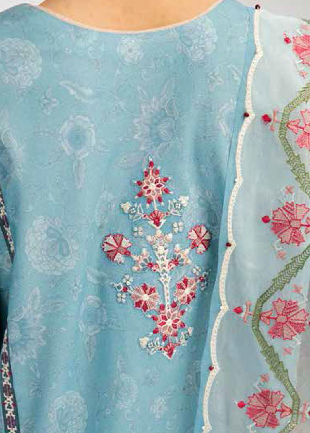 Coco by Zara Shahjahan Embroidered Lawn Suits Unstitched 3 Piece CZS23S 6B - Summer Collection