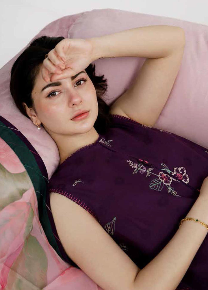 Coco by Zara Shahjahan Embroidered Lawn Suits Unstitched 3 Piece CZS23S 8B - Summer Collection