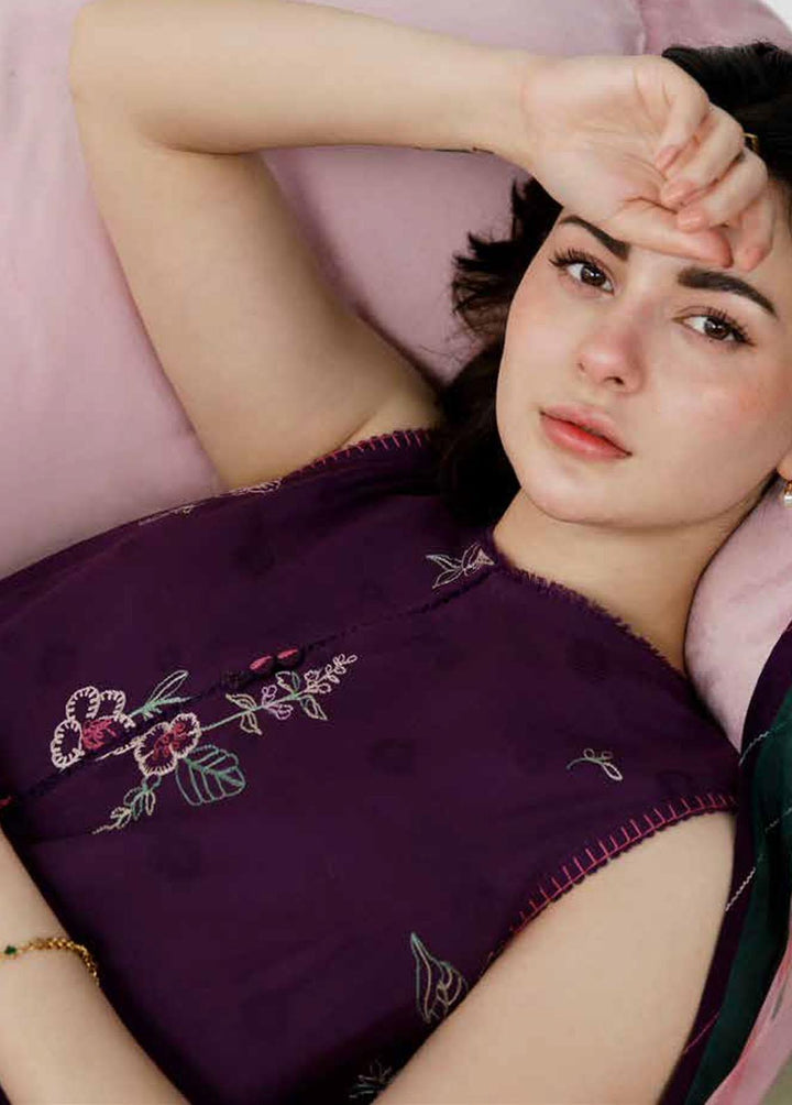 Coco by Zara Shahjahan Embroidered Lawn Suits Unstitched 3 Piece CZS23S 8B - Summer Collection