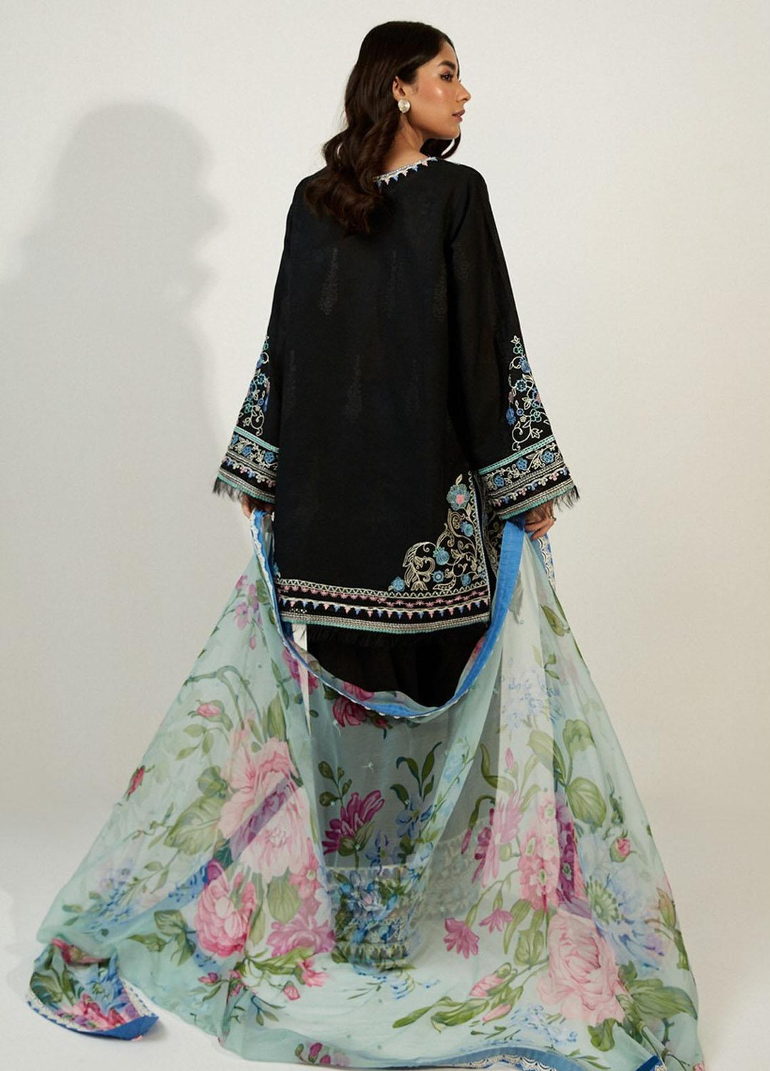 Coco by Zara Shahjahan Embroidered Lawn Suits Unstitched 3 Piece CZS23SL 10A - Summer Collection